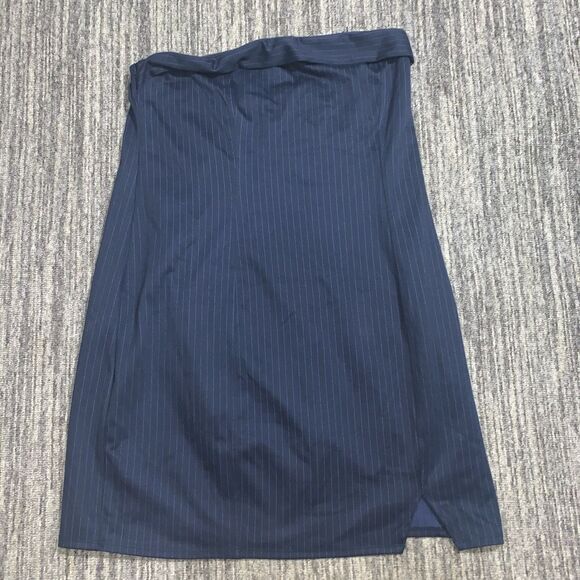 Wild Fable Womens Size XXL Strapless Dress Navy‎ Blue And Blue Pin Stripe NWT - Picture 1 of 9